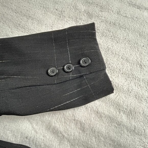 Mary McFadden Collection Women's Button Down Blazer Long Sleeve Black Size 8 - Picture 9 of 9